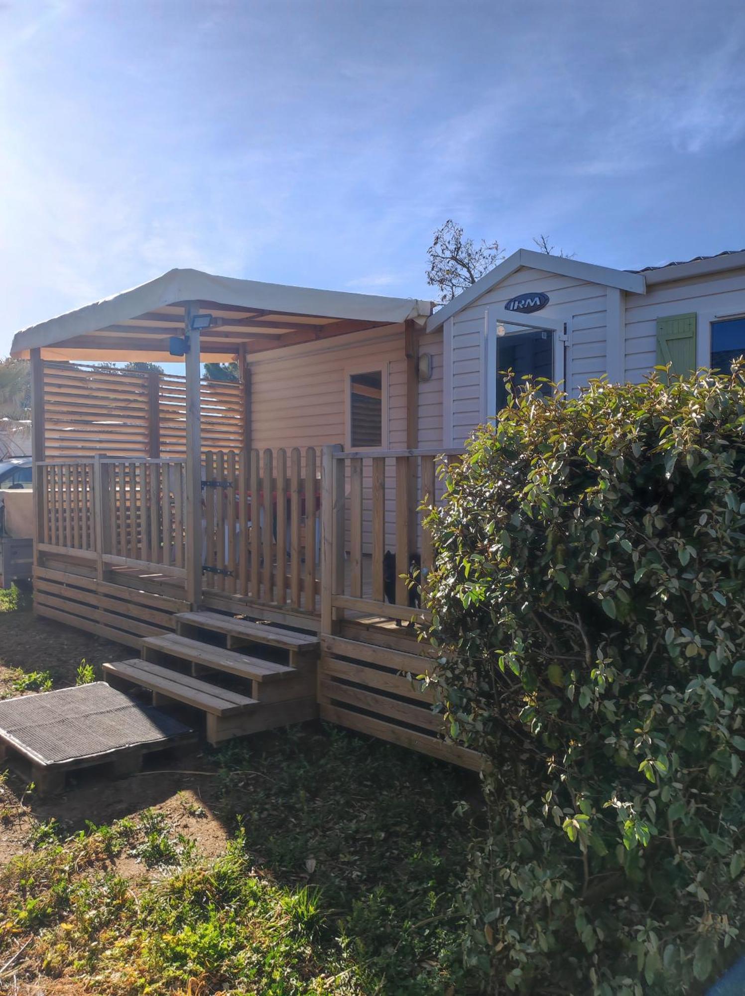 Mobil Home Lucky Climatise Camping Novela Port La Nouvelle Exterior foto