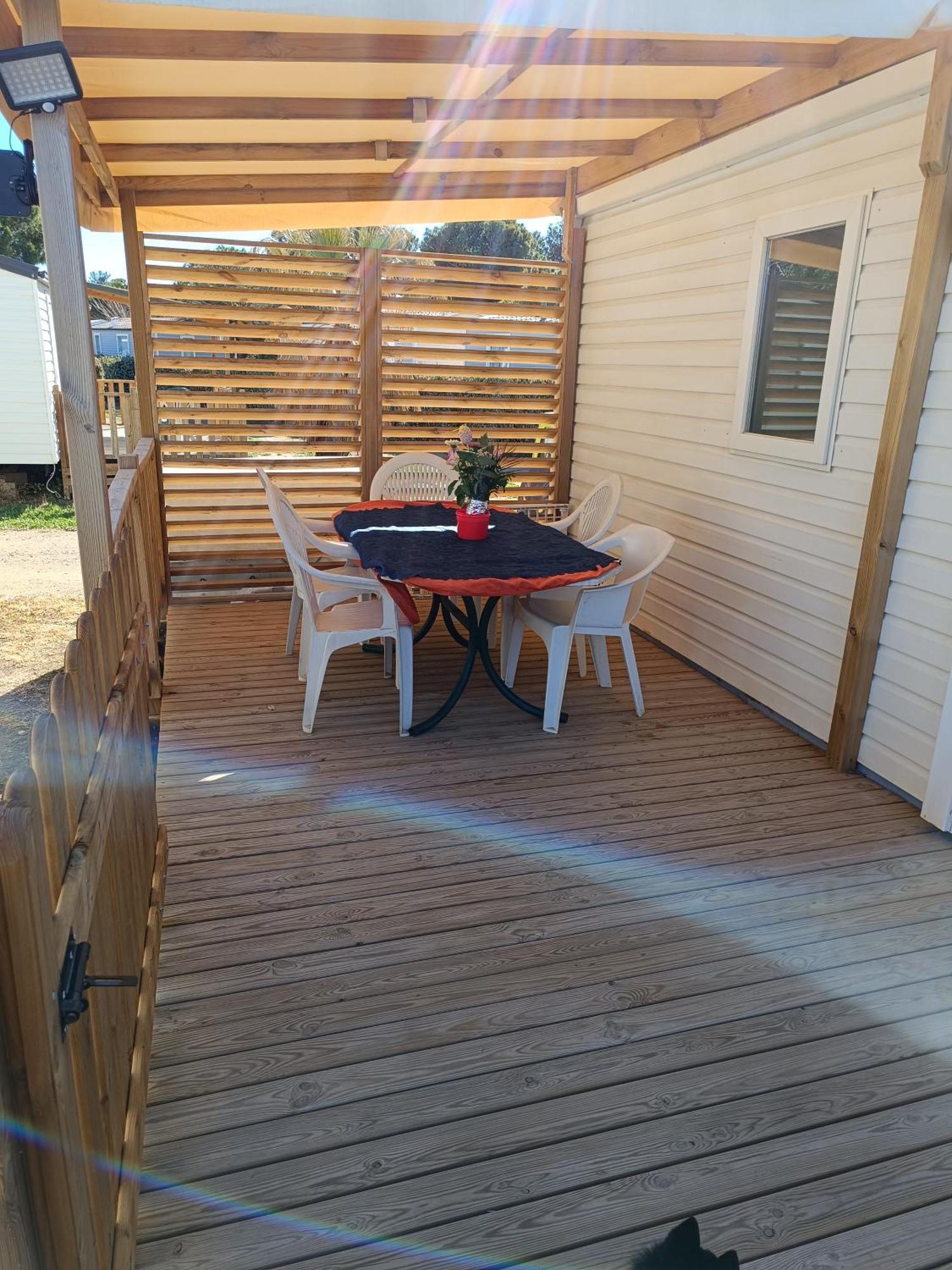 Mobil Home Lucky Climatise Camping Novela Port La Nouvelle Exterior foto